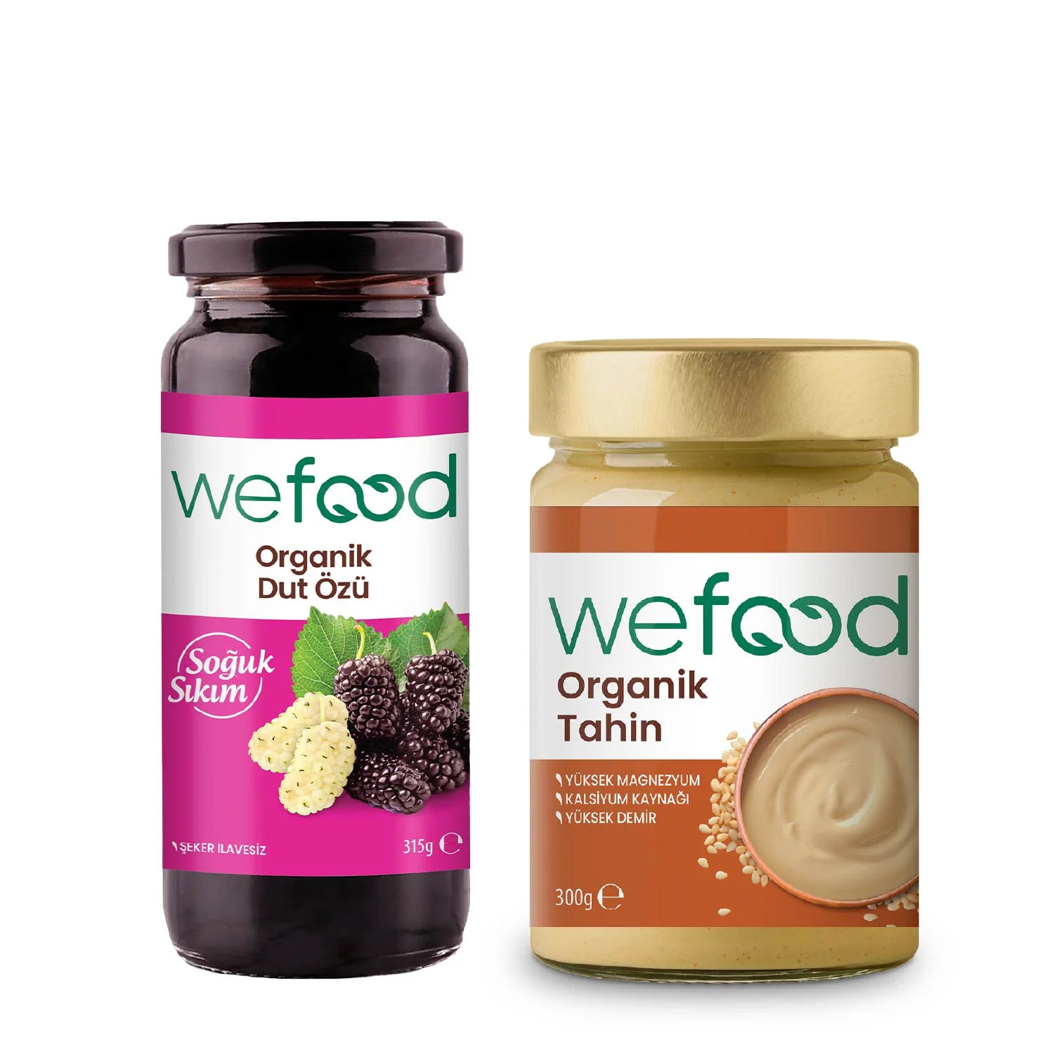 Wefood Organik Tahin 300 gr + Organik Dut Özü 315 gr